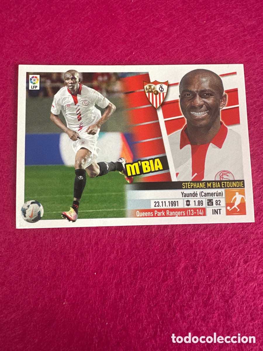 Cromos de Futebol: M'BIA(SEVILLA) 9B COLOCA LIGA ESTE 2013-2014 13 14 NUNCA PEGADO SIN PEGAR