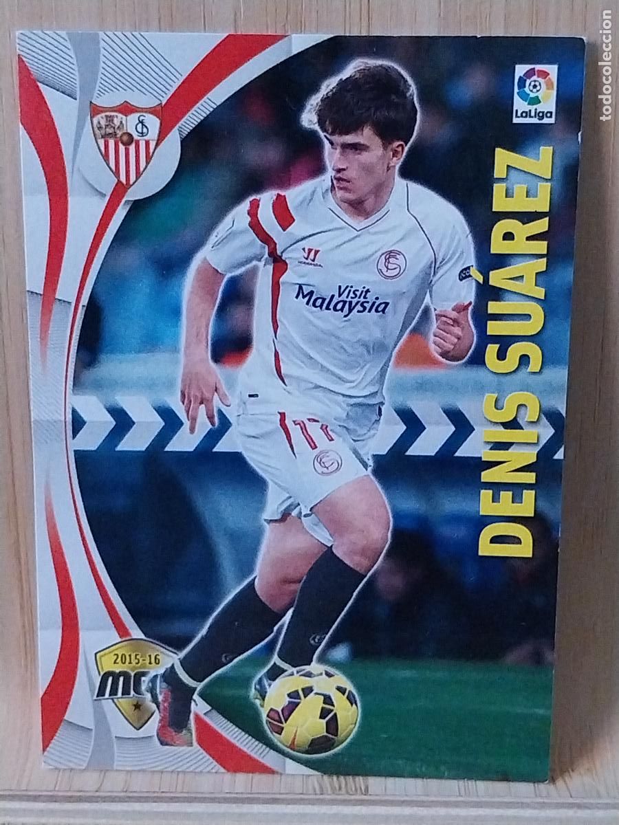 Cromos de F&uacute;tbol: DENIS SUAREZ SEVILLA F C PANINI MGK MEGAKRAKS 2015 15 16 CROMO 448 * ORIGINAL TRADING CARD