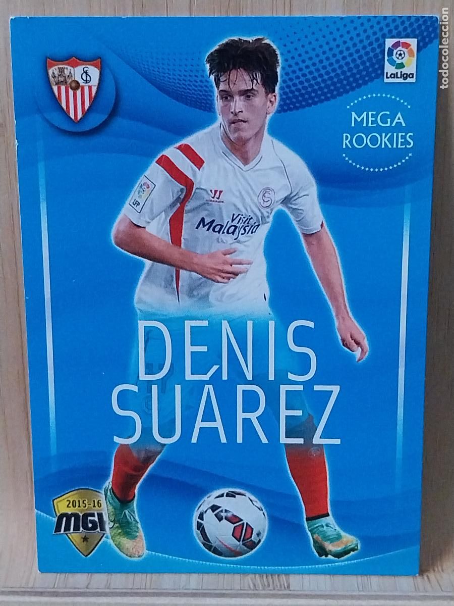 Cromos de F&uacute;tbol: DENIS SUAREZ SEVILLA F C PANINI MGK MEGAKRAKS 2015 15 16 CROMO 459 * ORIGINAL TRADING CARD