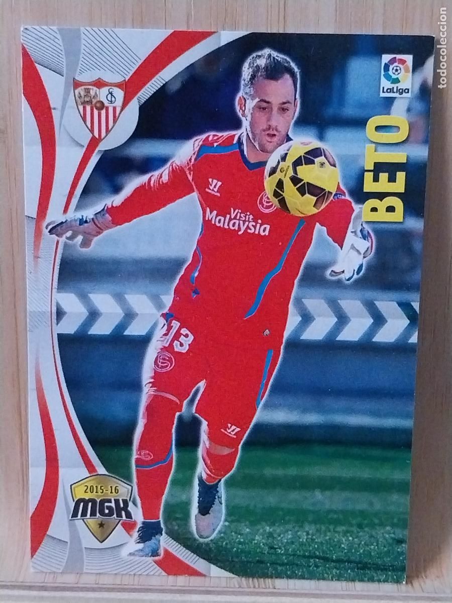 Cromos de F&uacute;tbol: BETO SEVILLA F C PANINI MGK MEGAKRAKS 2015 15 16 CROMO 436 * ORIGINAL TRADING CARD