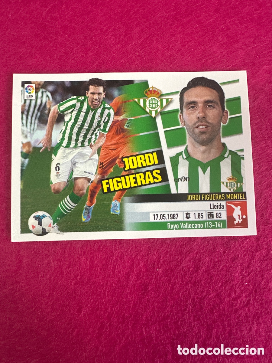 Football Stickers: JORDI FIGUERAS(R.BETIS)5B COLOCA LIGA ESTE 2013-2014 13 14 NUNCA PEGADO SIN PEGAR