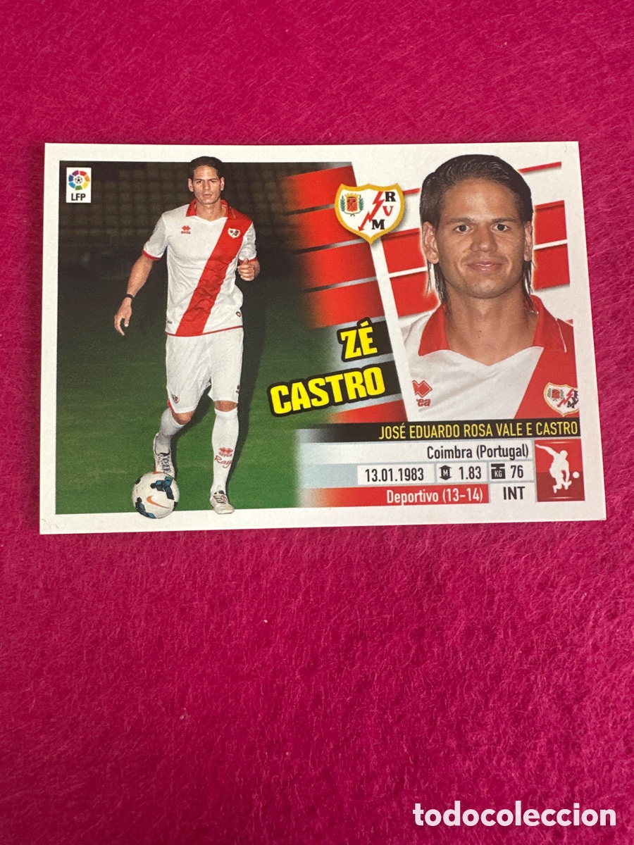 Cartes &agrave; collectionner de Football: Z&Eacute; CASTRO(RAYO VALLECANO) 4B COLOCA LIGA ESTE 2013-2014 13 14 NUNCA PEGADO SIN PEGAR