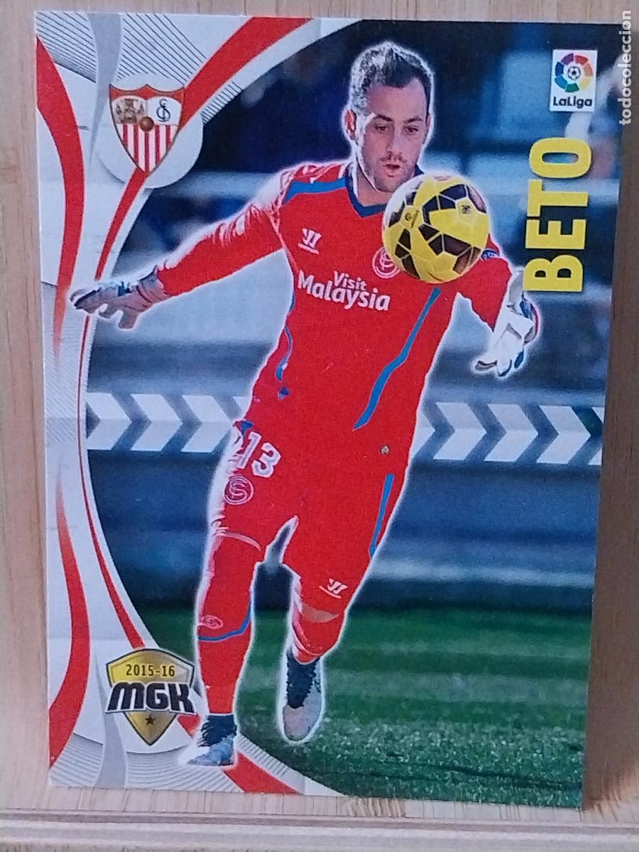 Cromos de F&uacute;tbol: BETO SEVILLA F C PANINI MGK MEGAKRAKS 2015 15 16 CROMO 436 ORIGINAL TRADING CARD