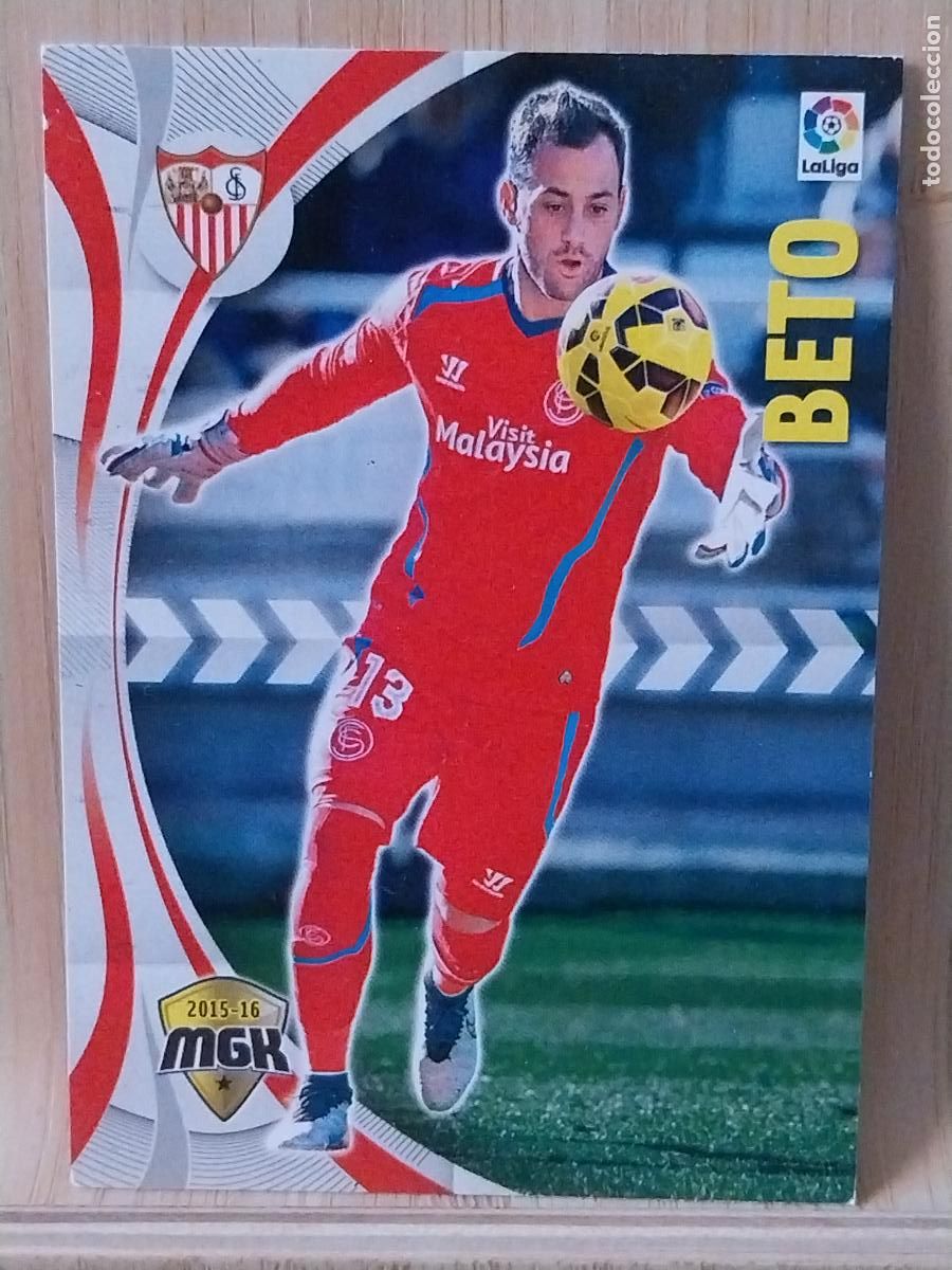 Cromos de F&uacute;tbol: BETO SEVILLA F C PANINI MGK MEGAKRAKS 2015 15 16 CROMO 436 -- ORIGINAL TRADING CARD