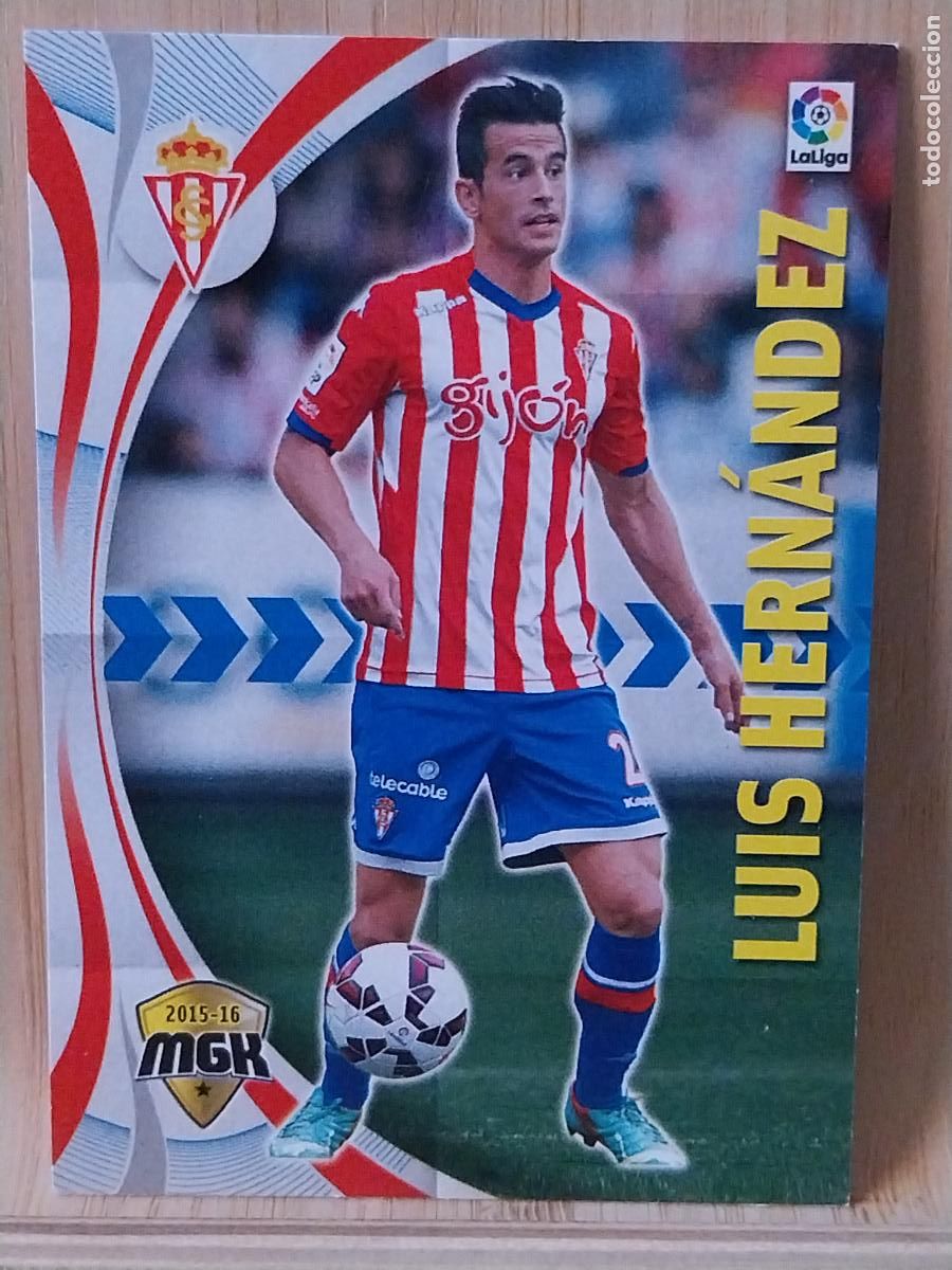 Cromos de F&uacute;tbol: LUIS HERNANDEZ SPORTING GIJON PANINI MGK MEGAKRAKS 2015 15 16 CROMO 465 -- ORIGINAL TRADING CARD