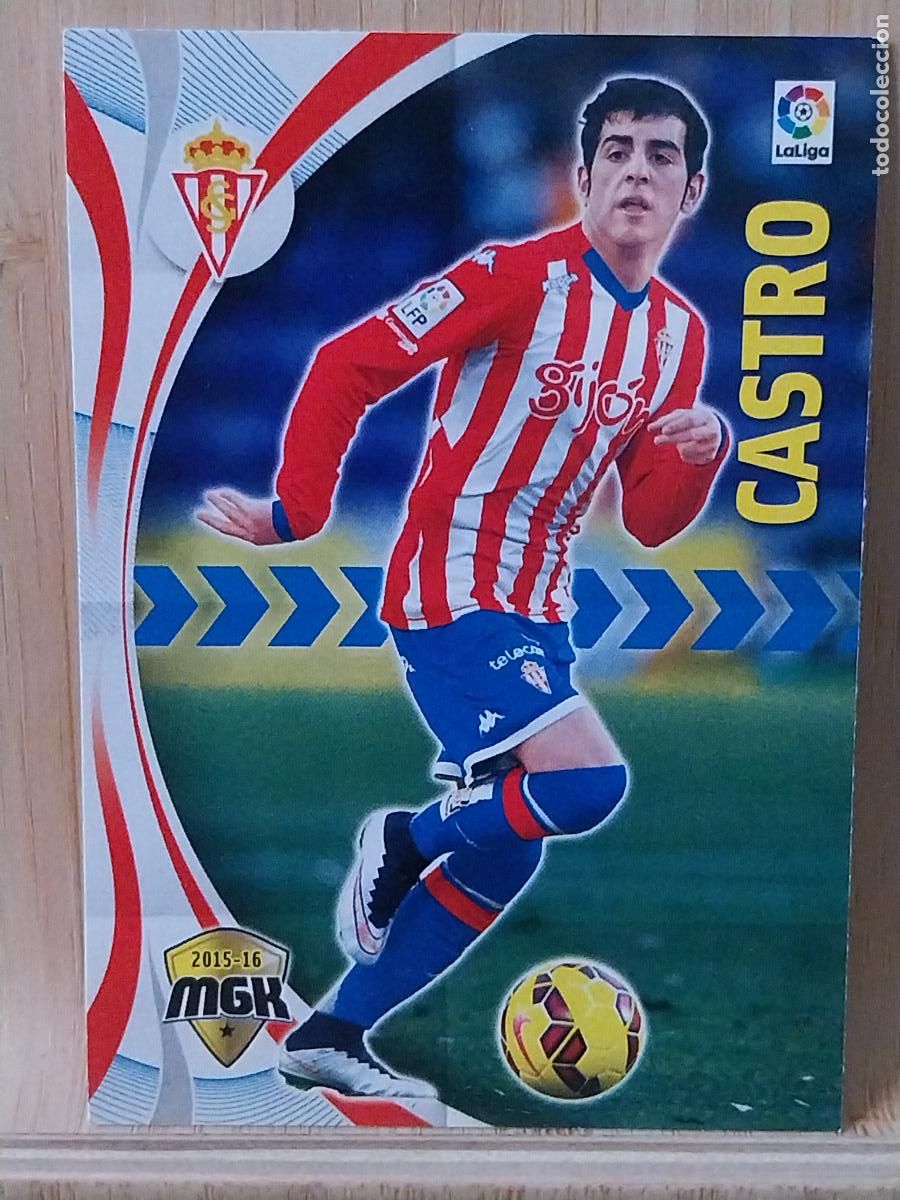 Cromos de F&uacute;tbol: CASTRO SPORTING GIJON PANINI MGK MEGAKRAKS 2015 15 16 CROMO 479 -- ORIGINAL TRADING CARD
