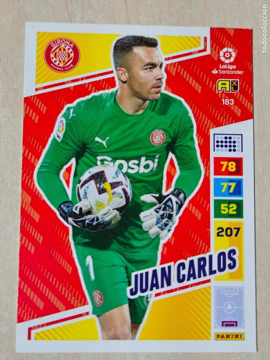Cromos de F&uacute;tbol: FICHA N&ordm; 183 JUAN CARLOS - ADRENALYN 22 23 - PANINI 2022 - 23 - CROMO - GIRONA