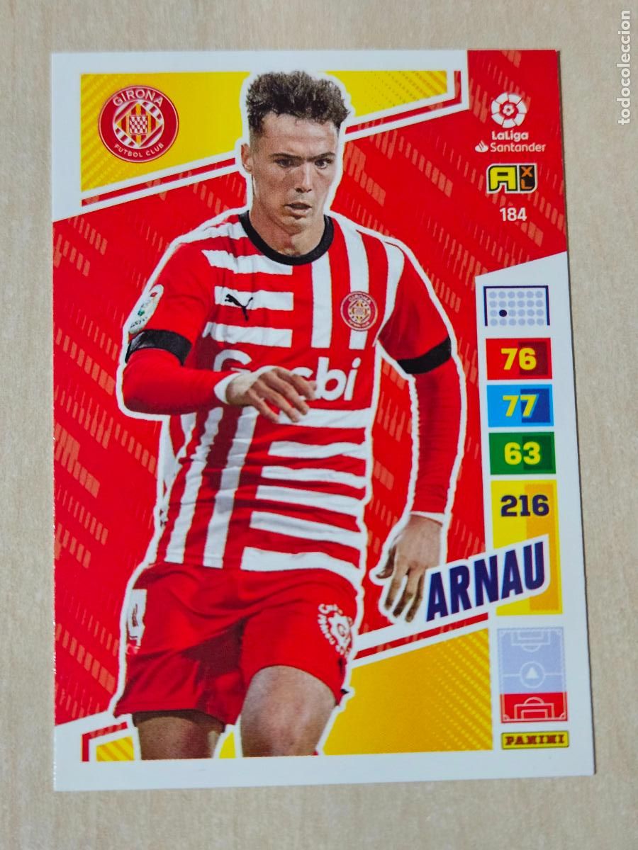 Cromos de F&uacute;tbol: FICHA N&ordm; 184 ARNAU - ADRENALYN 22 23 - PANINI 2022 - 23 - CROMO - GIRONA