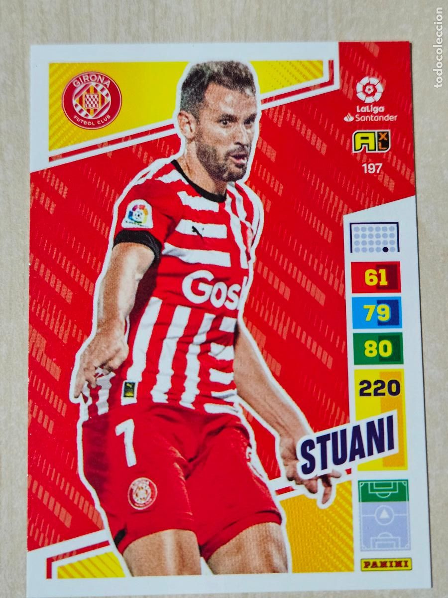 Cromos de F&uacute;tbol: FICHA N&ordm; 187 STUANI - ADRENALYN 22 23 - PANINI 2022 - 23 - CROMO - GIRONA