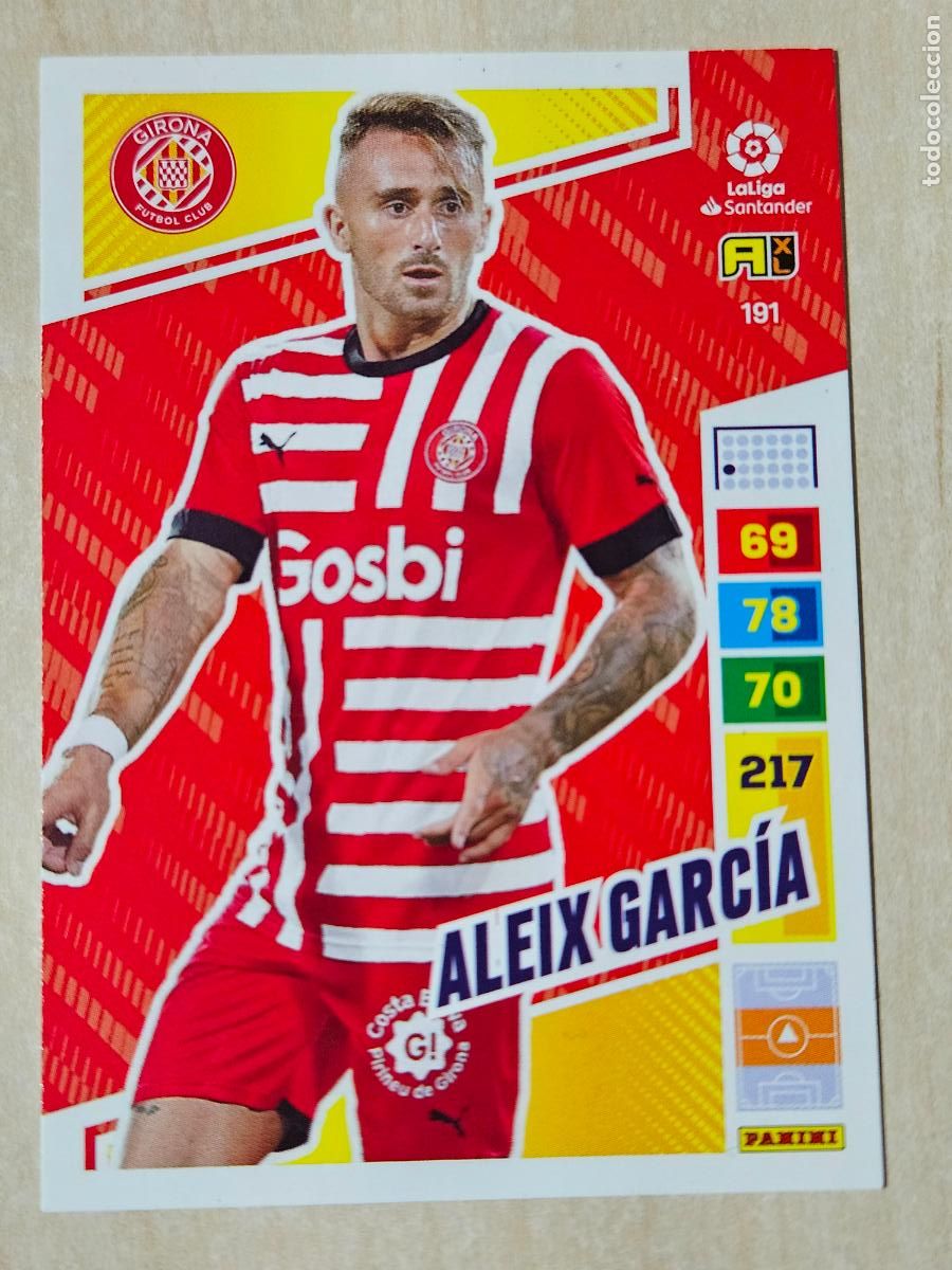 Cromos de F&uacute;tbol: FICHA N&ordm; 197 ALEIX GARCIA - ADRENALYN 22 23 - PANINI 2022 - 23 - CROMO - GIRONA