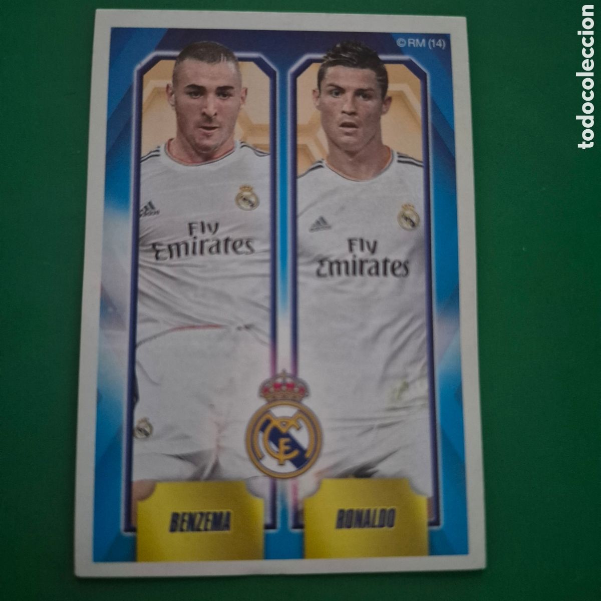 Cromos de F&uacute;tbol: N&ordm; 29 BENZEMA / RONALDO - CROMO COLECCI&Oacute;N OFICIAL REAL MADRID 2013-2014 LIGA F&Uacute;TBOL 13-14 PANINI