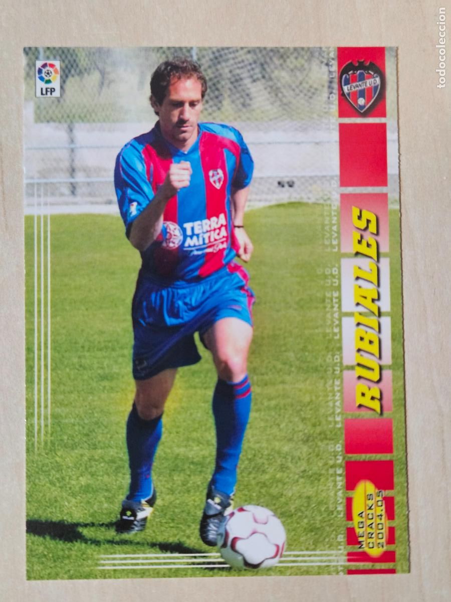Cromos de F&uacute;tbol: CROMO N&ordm; 152 RUBIALES - MEGACRACKS 2004 05 - LEVANTE