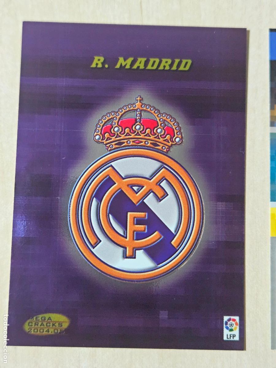 Cromos de F&uacute;tbol: CROMO N&ordm; 163 ESCUDO - MEGACRACKS 2004 05 - REAL MADRID
