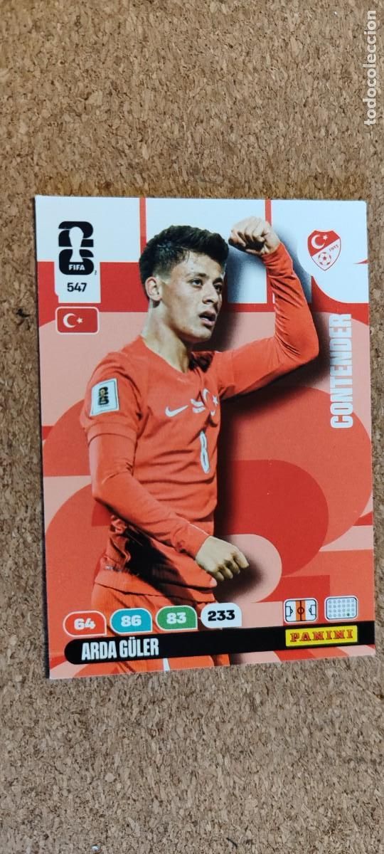 Cromos de F&uacute;tbol: ADRENALYN XL FIFA WORLD CUP 2026 CARD ARDA GULER TURQUIA # 547 PANINI