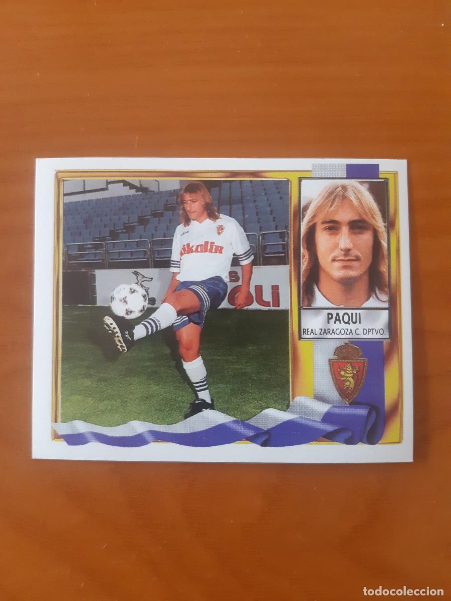 Cromos de F&uacute;tbol: FICHAJE 25 PAQUI ZARAGOZA LIGA 95-96 ESTE. NUNCA PEGADO, SIN PEGAR