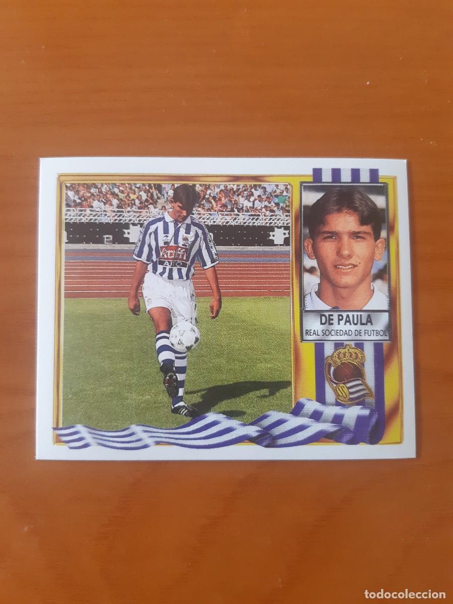 Cromos de F&uacute;tbol: FICHAJE 12 DE PAULA REAL SOCIEDAD LIGA 95-96 ESTE. NUNCA PEGADO, SIN PEGAR