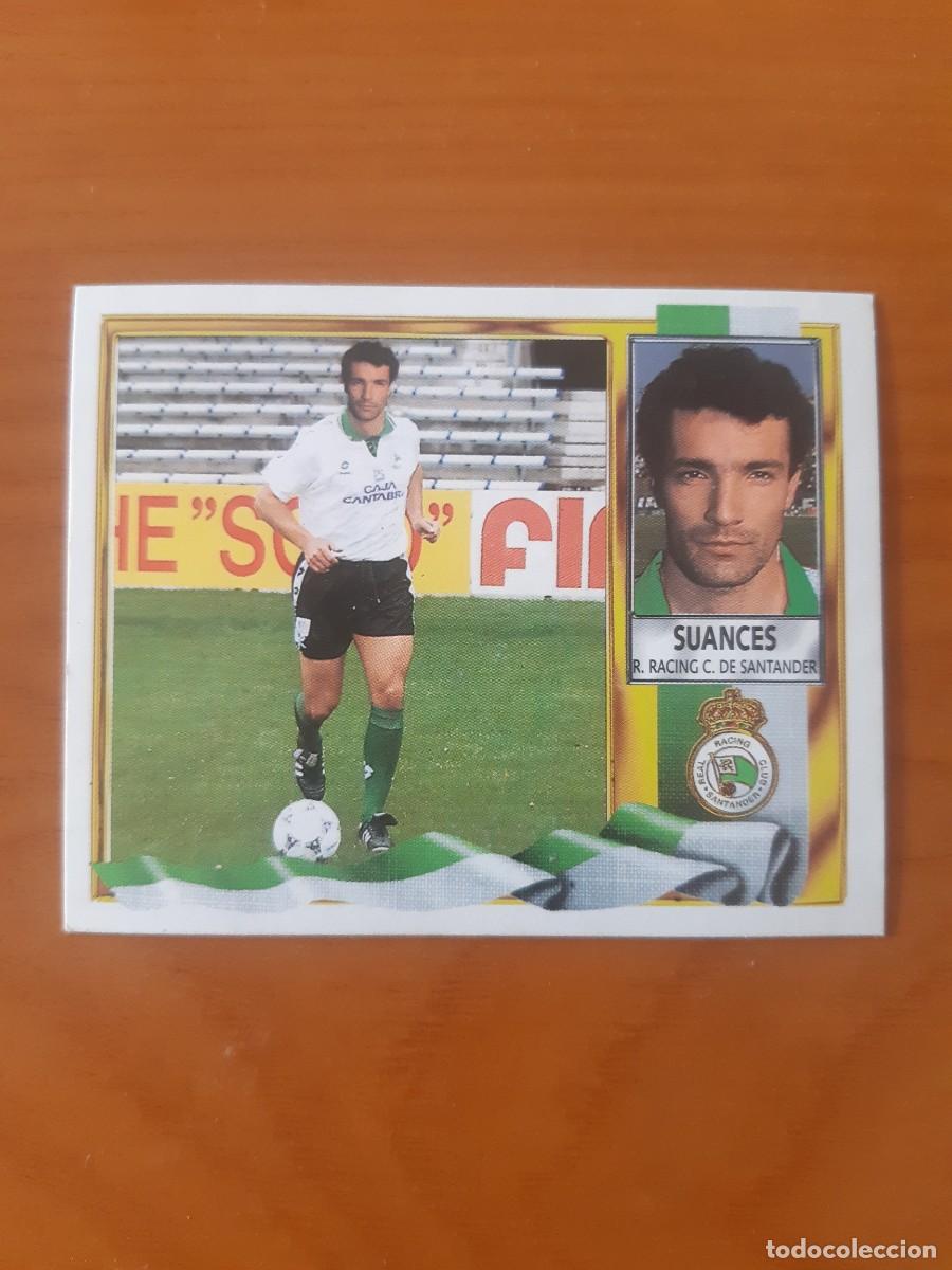Cromos de F&uacute;tbol: FICHAJE 2 BIS SUANCES VERSI&Oacute;N RACING SANTANDER LIGA 95-96 ESTE. NUNCA PEGADO, SIN PEGAR