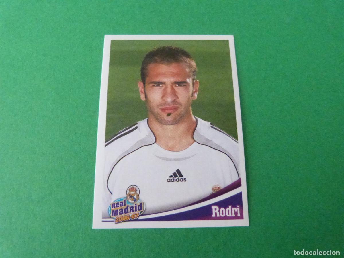 Cromos de F&uacute;tbol: CROMO FUTBOL RODRI REAL MADRID C.F. SIN PEGAR N&ordm; 166 ALBUM REAL MADRID C.F. 2006-2007/06-07 PANINI