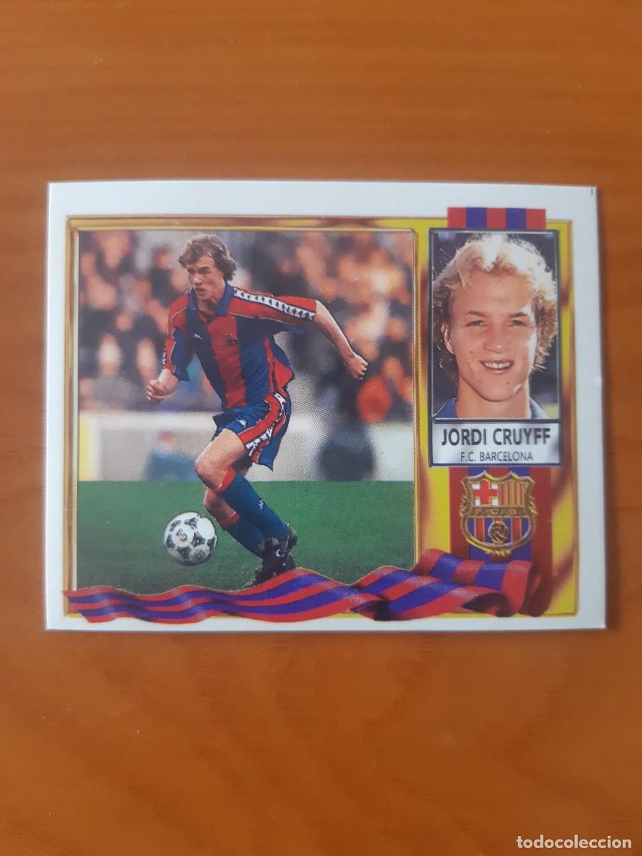 Cromos de F&uacute;tbol: JORDI CRUYFF BARCELONA LIGA 95-96 ESTE. NUNCA PEGADO, SIN PEGAR