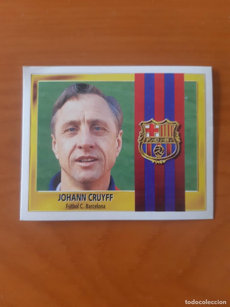 Cromos de F&uacute;tbol: ENTRENADOR JOHANN CRUYFF BARCELONA LIGA 95-96 ESTE. NUNCA PEGADO, SIN PEGAR