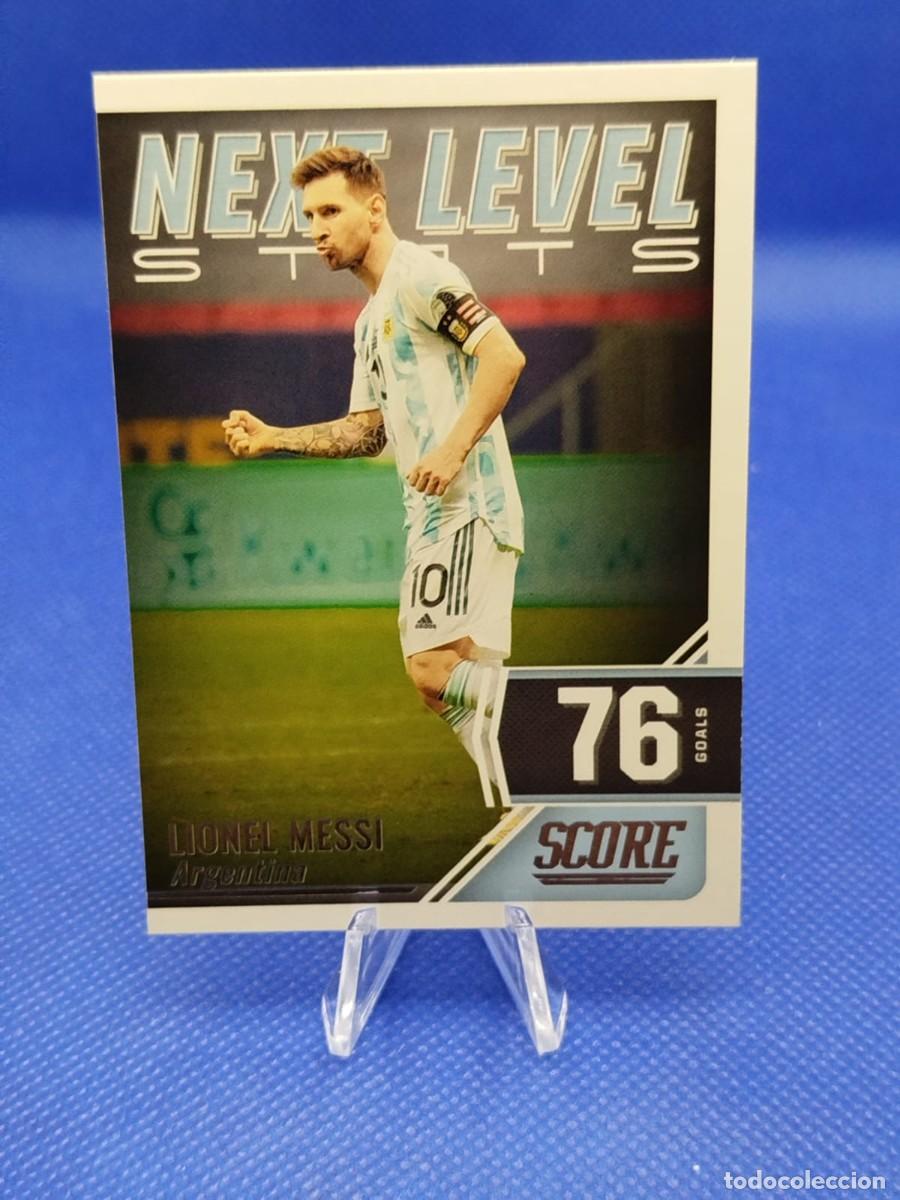 Cromos de F&uacute;tbol: #7 LIONEL MESSI ARGENTINA 21 22 PANINI SCORE FIFA SOCCER &rdquo;NEXT LEVEL 76 GOALS&rdquo;