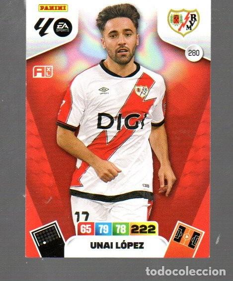 Cromos de F&uacute;tbol: CROMOS DE FUTBOL XL. ADRENALYN PANINI DEL RAYO N&ordm; 280 DEL A&Ntilde;O 2025/26 UNAI L&Oacute;PEZ