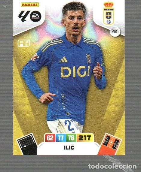 Cromos de F&uacute;tbol: CROMOS DE FUTBOL XL. ADRENALYN PANINI DEL OVIEDO N&ordm; 265 DEL A&Ntilde;O 2025/26 ILIC