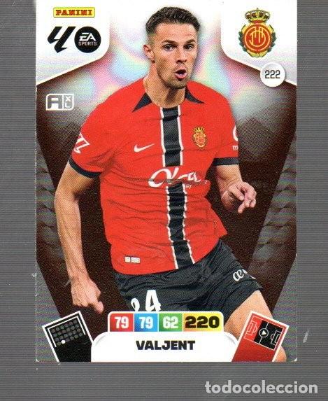 Cromos de F&uacute;tbol: CROMOS DE FUTBOL XL. ADRENALYN PANINI DEL MALLORCA N&ordm; 222 DEL A&Ntilde;O 2025/26 VALJENT