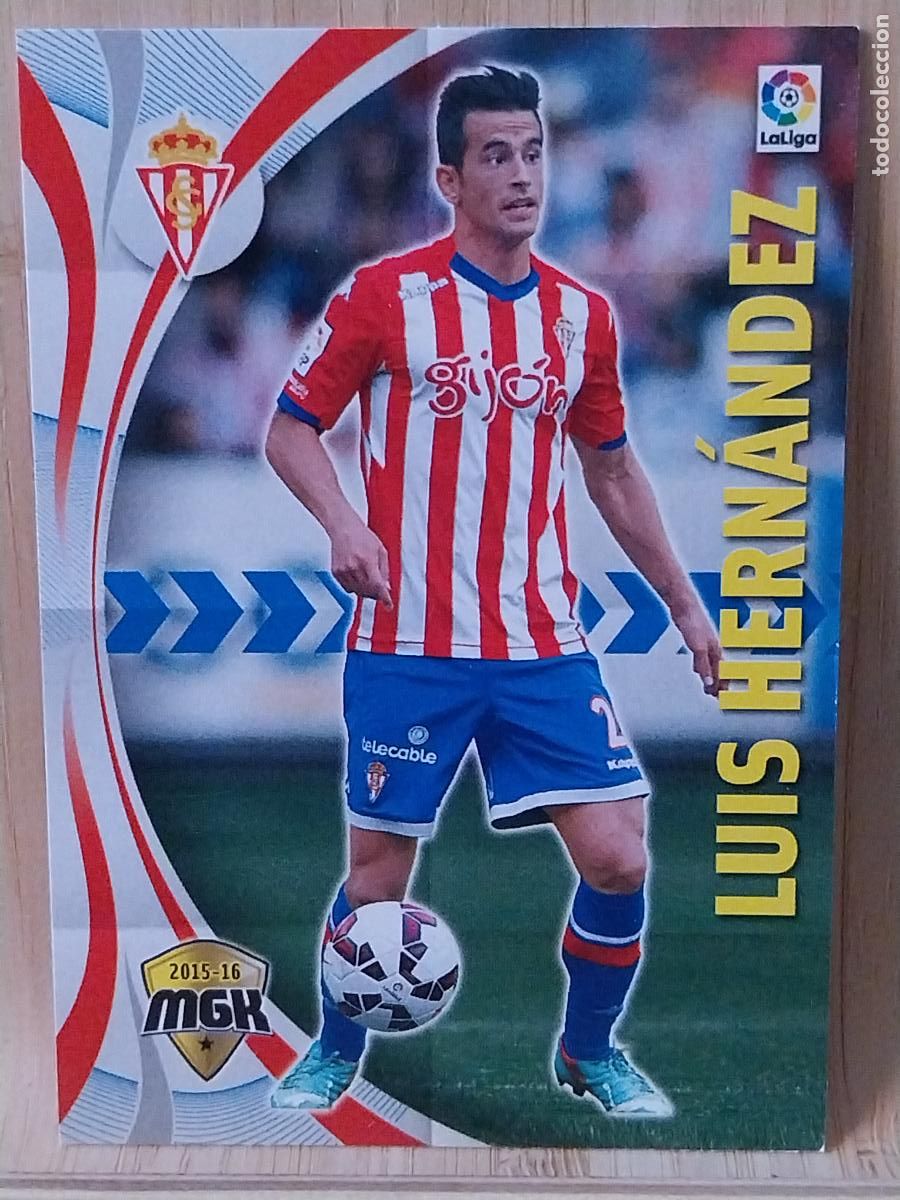 Cromos de F&uacute;tbol: LUIS HERNANDEZ SPORTING GIJON PANINI MGK MEGAKRAKS 2015 15 16 CROMO 465 -- ORIGINAL TRADING CARD