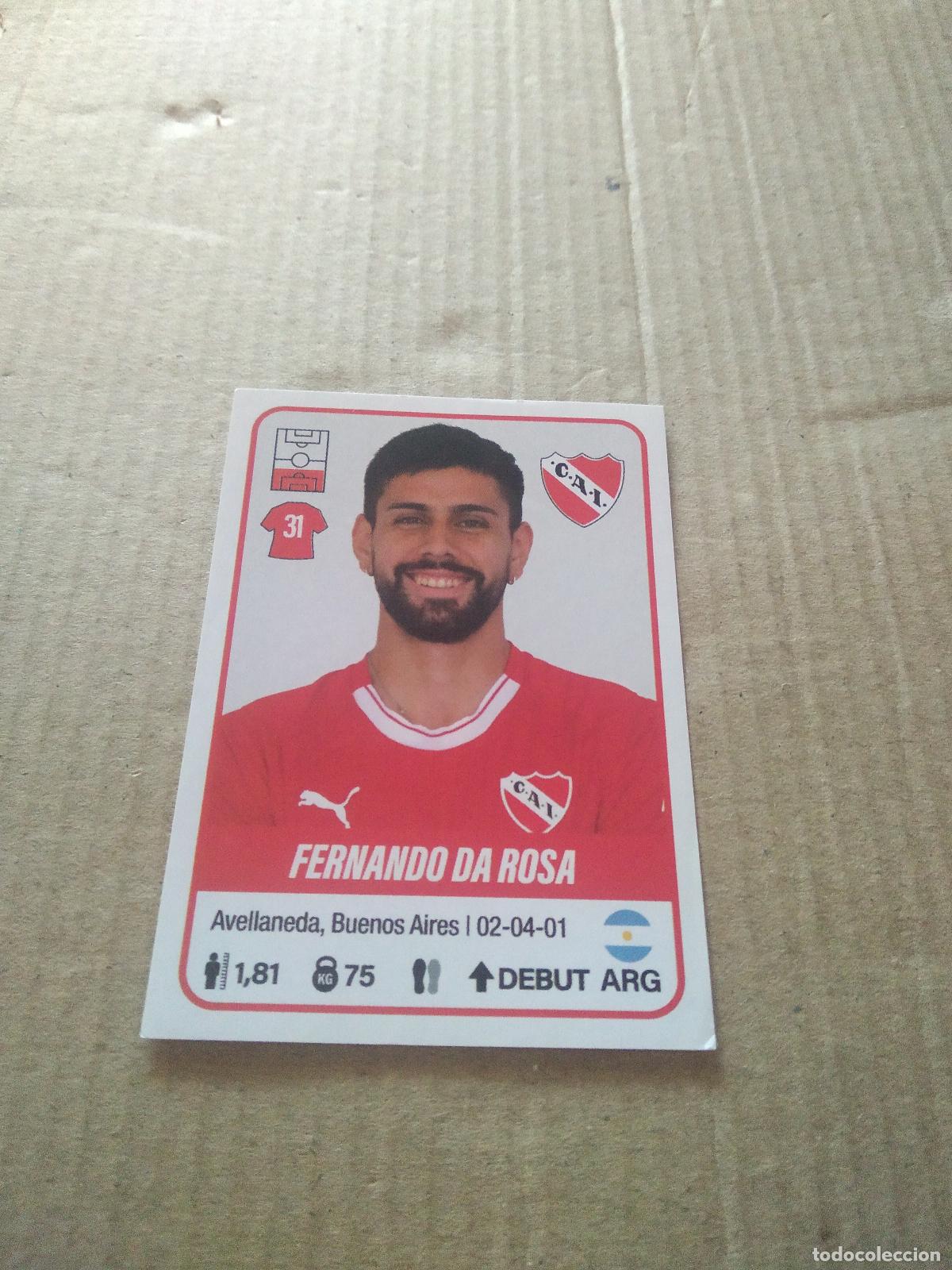 Cromos de F&uacute;tbol: 244 FERNANDO DA ROSA INDEPENDIENTE CROMO FUTBOL ARGENTINO PANINI LIGA ARGENTINA 2023