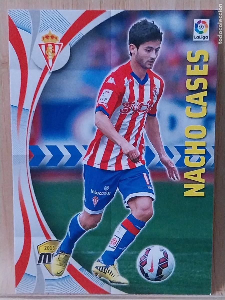 Cromos de F&uacute;tbol: NACHO CASES SPORTING GIJON PANINI MGK MEGAKRAKS 2015 15 16 CROMO 470 -- ORIGINAL TRADING CARD