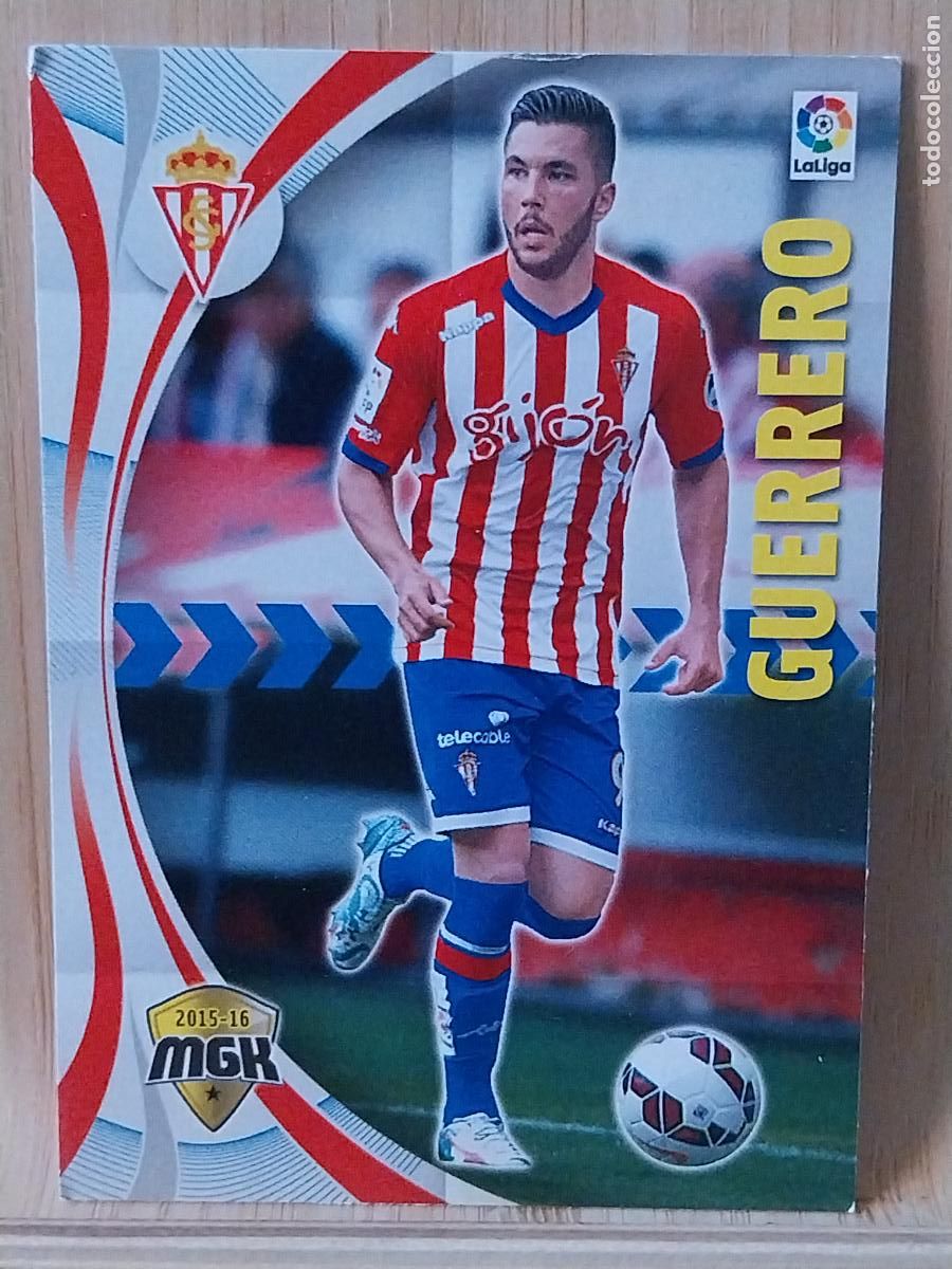 Cromos de F&uacute;tbol: GUERRERO SPORTING GIJON PANINI MGK MEGAKRAKS 2015 15 16 CROMO 480 - ORIGINAL TRADING CARD