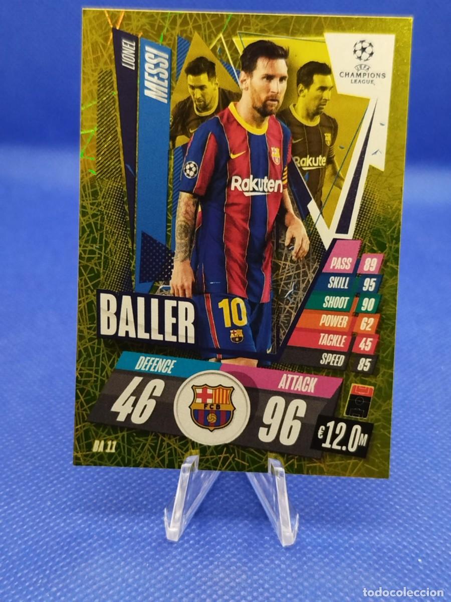 Cromos de F&uacute;tbol: #BA11 LIONEL MESSI FC BARCELONA 20 21 TOPPS MATCH ATTAX UCL 2020 2021 &rdquo;BALLER&rdquo;