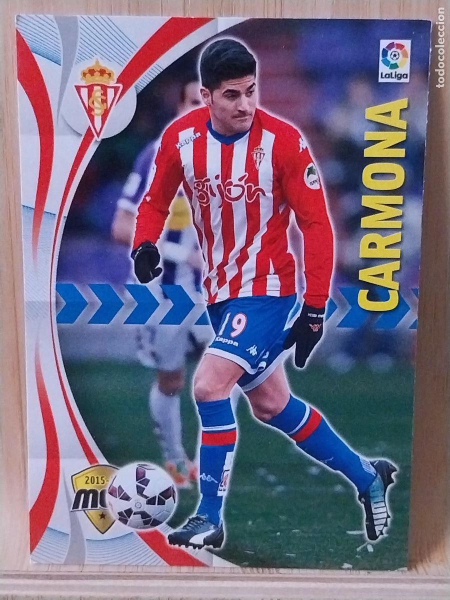 Cromos de F&uacute;tbol: CARMONA SPORTING GIJON PANINI MGK MEGAKRAKS 2015 15 16 CROMO 473 - ORIGINAL TRADING CARD