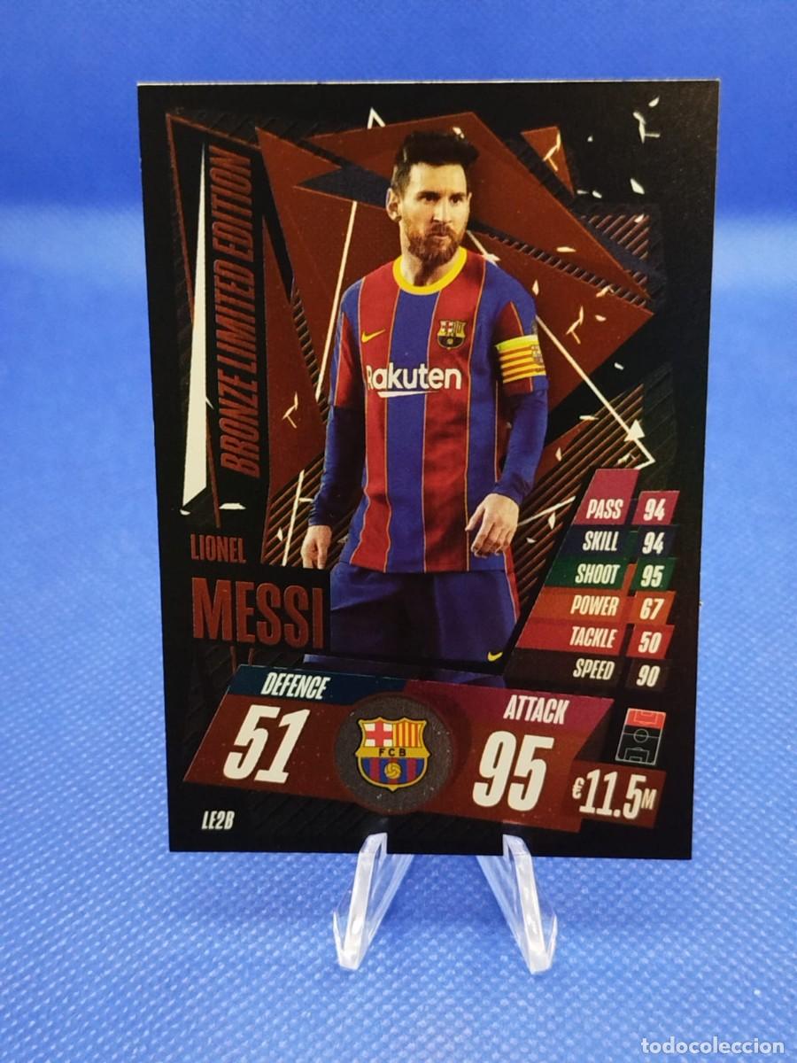 Cartes &agrave; collectionner de Football: #BA11 LIONEL MESSI FC BARCELONA 20 21 TOPPS MATCH ATTAX UCL &rdquo;BRONZE LIMITED ED&rdquo;
