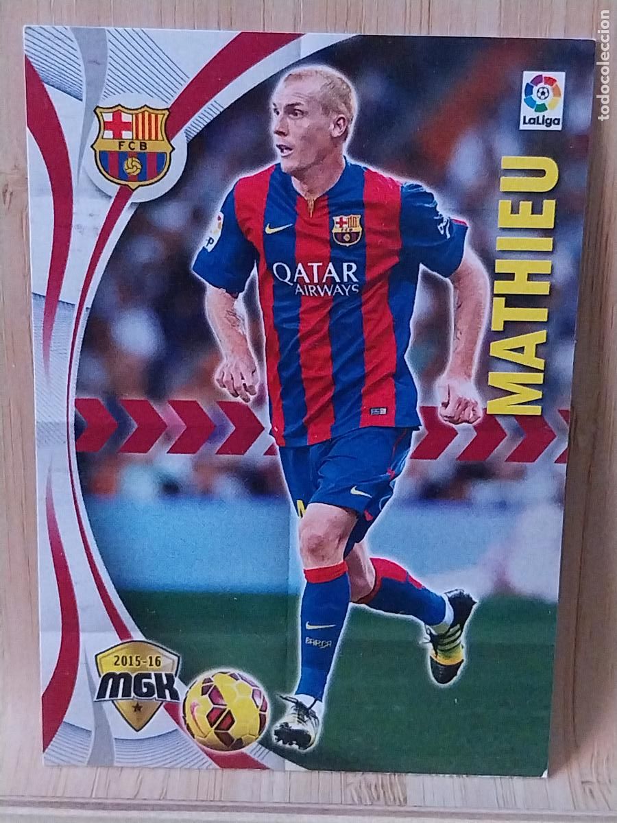 Cartes &agrave; collectionner de Football: MATHIEU BARCELONA PANINI MGK MEGAKRAKS 2015 15 16 CROMO 65 - ORIGINAL TRADING CARD