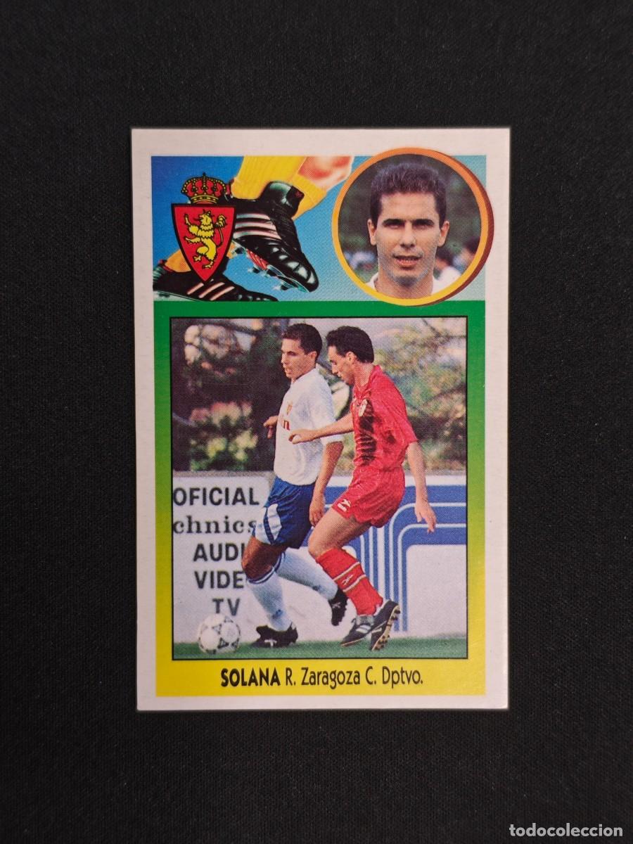 Football Stickers: CROMO LIGA ESTE SOLANA ZARAGOZA NUNCA PEGADO SIN PEGAR 93 94 1993 1994 RA526
