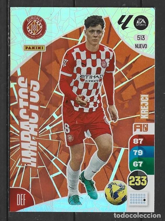 Football Stickers: Adrenanlyn 24/25 - Krejci - N&ordm; 513 - Girona ( Nuevo Impactos )