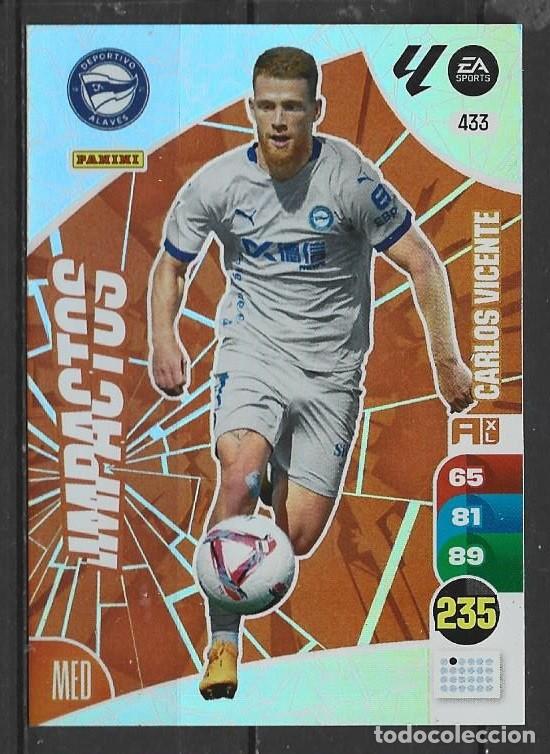 Football Stickers: Adrenanlyn 24/25 - Carlos Vicente - N&ordm; 433 - Al&aacute;ves ( Impactos )