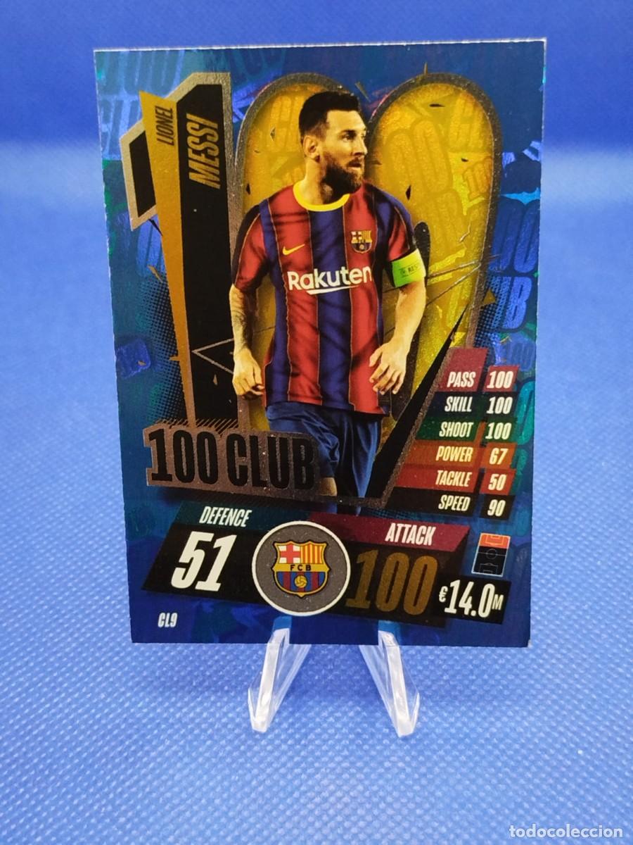 Football Stickers: #CL9 LIONEL MESSI FC BARCELONA 20 21 TOPPS MATCH ATTAX UCL &rdquo;100 CLUB&rdquo;