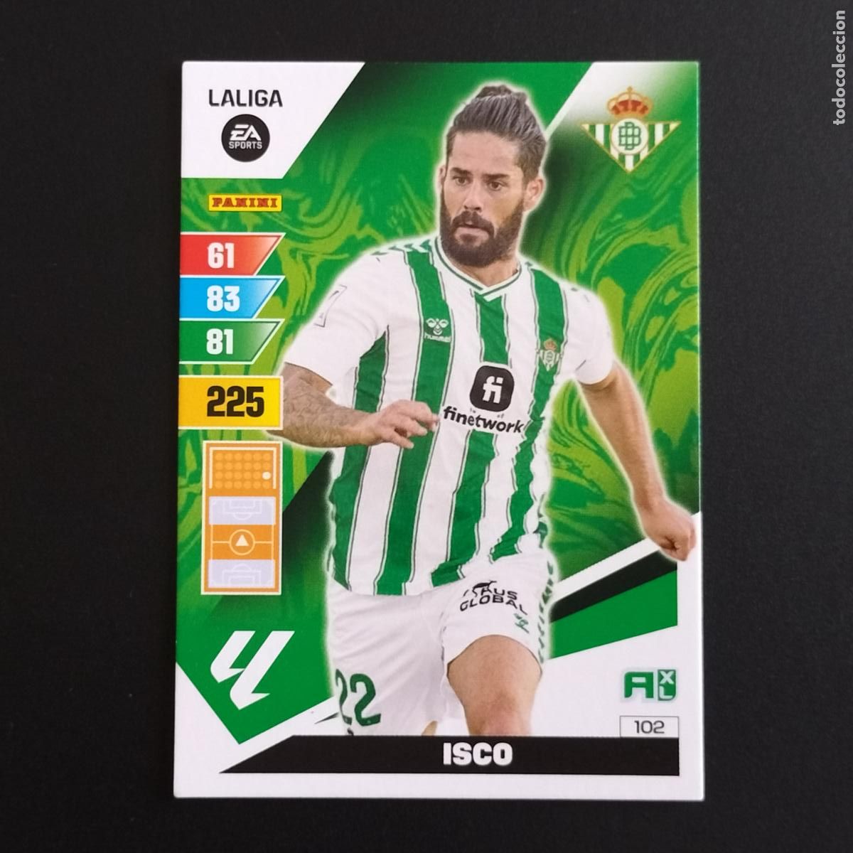 Cromos de F&uacute;tbol: 102 ISCO BETIS CROMOS ADRENALYN XL LALIGA CARD 2023 2024 23 24 PANINI