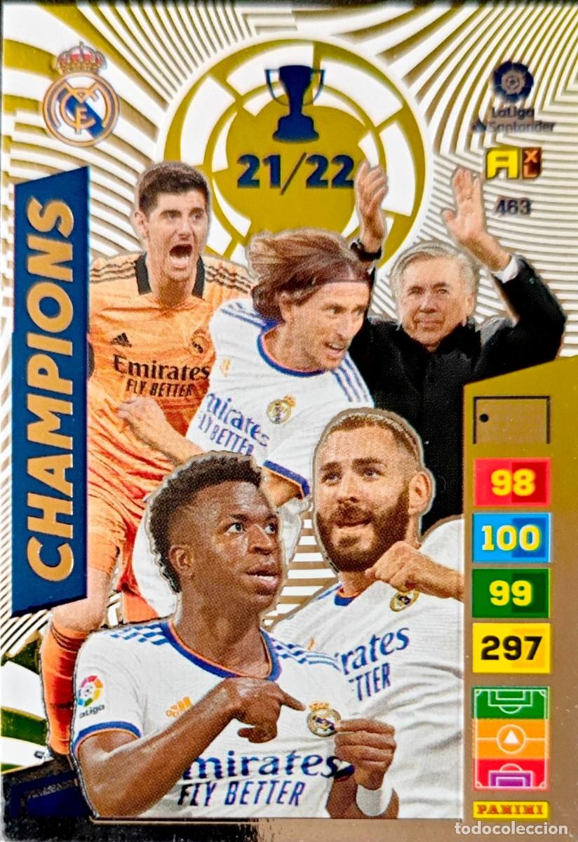Fu&szlig;ball-Sticker: 463 Vinicius Benzema Modric Courtois - Real Madrid - CHAMPIONS - PANINI Adrenalyn XL 2022 2023 22 23