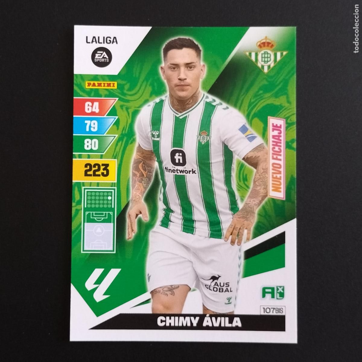 Cromos de Futebol: 107 CHIMY AVILA NUEVO FICHAJE BETIS CROMOS ADRENALYN XL LALIGA CARD 2023 2024 23 214 PANINI