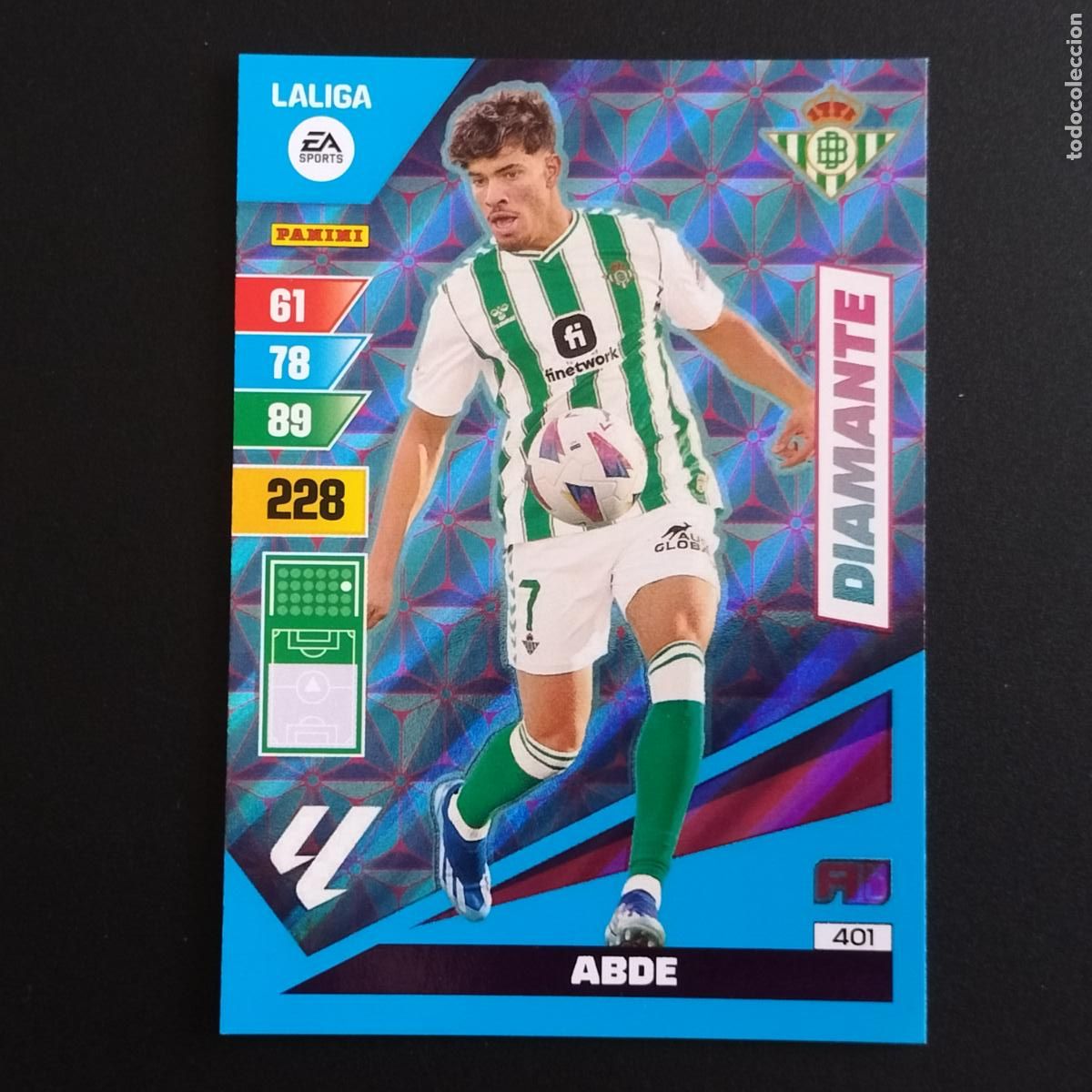 Cartes &agrave; collectionner de Football: 401 ABDE DIAMANTE BETIS CROMOS ADRENALYN XL LALIGA CARD 2023 2024 23 214 PANINI
