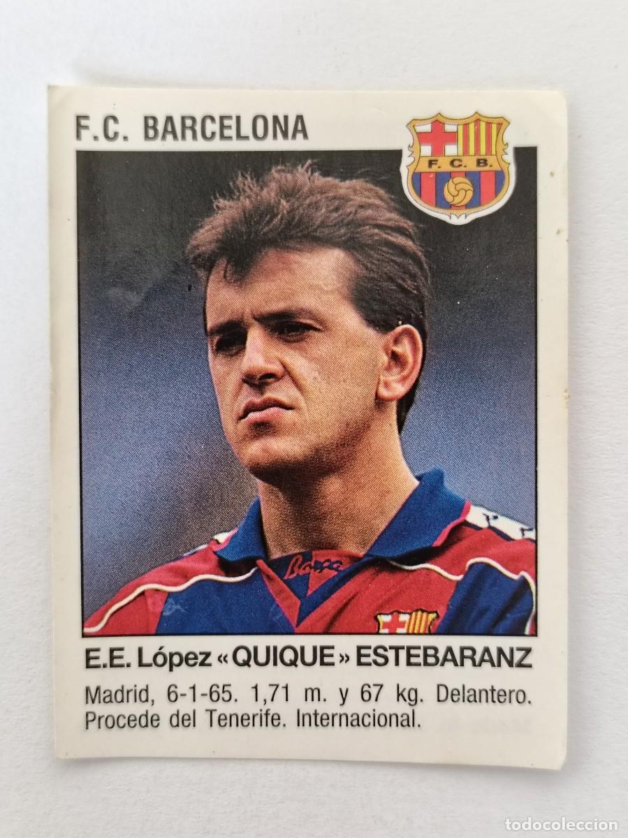 Cartes &agrave; collectionner de Football: #373 QUIQUE ESTEBARANZ (F.C. BARCELONA) LIGA 93/94 PANINI