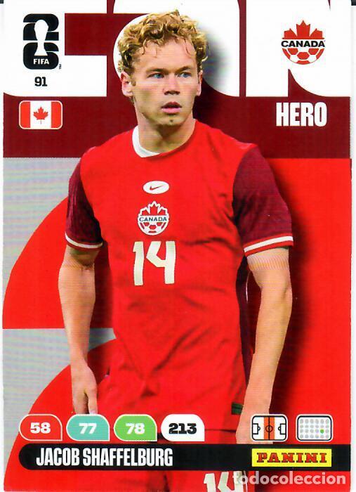 Figurine di Calcio: PANINI ADRENALYN MUNDIAL WORLD CUP 2026 - N&ordm; 91 - JACOB SHAFFELBURG - CANAD&Aacute;
