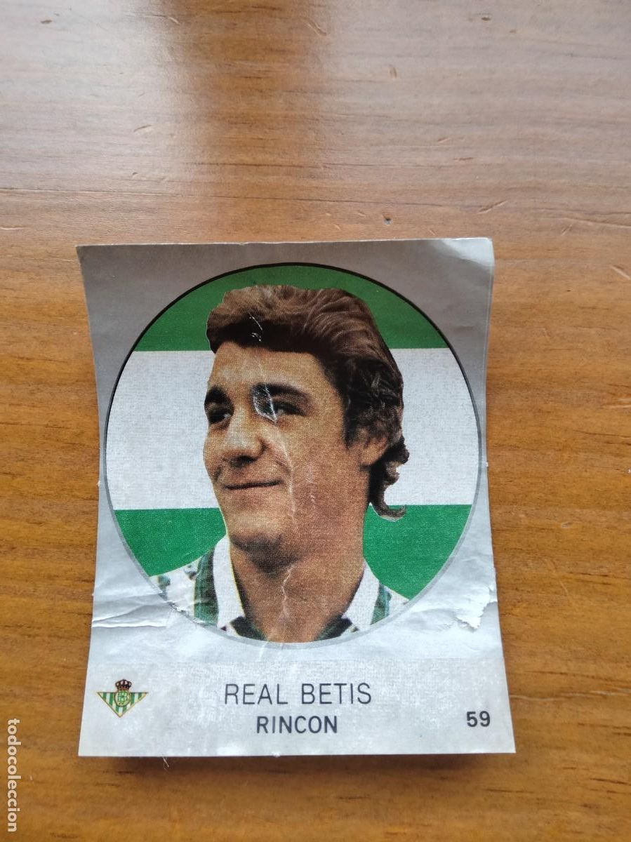 Cromos de Futebol: Rinc&oacute;n Betis n 59 defectuoso cromo liga Merchante 83 84