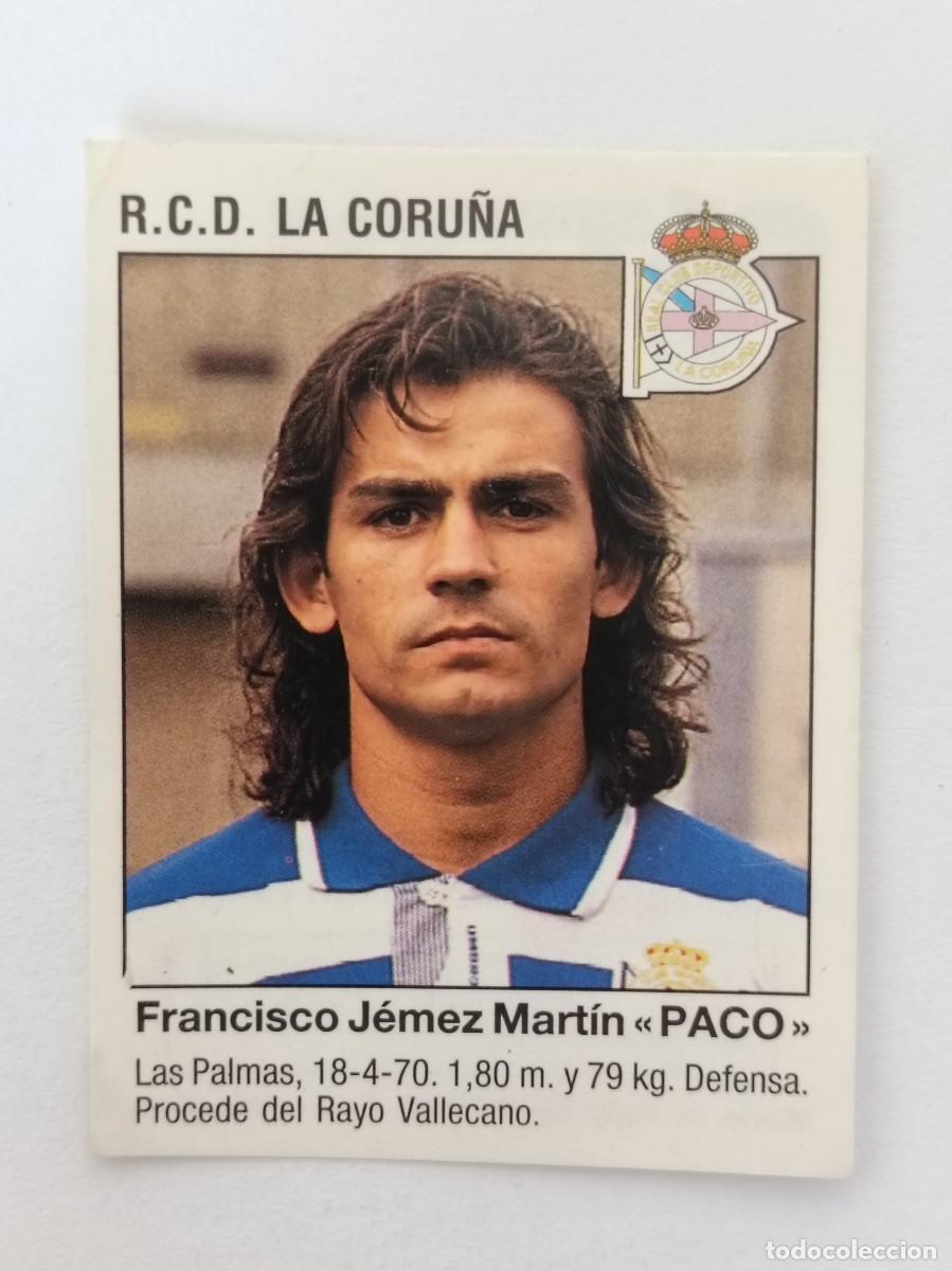 Figurine di Calcio: #380 PACO (DEPORTIVO CORU&Ntilde;A) LIGA 93/94 PANINI