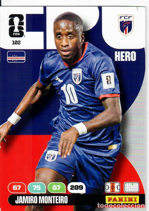 Figurine di Calcio: PANINI ADRENALYN MUNDIAL WORLD CUP 2026 - N&ordm; 102 - JAMIRO MONTEIRO - CABO VERDE