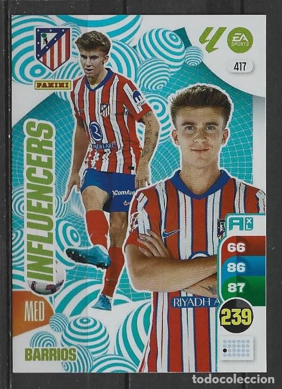 Cromos de F&uacute;tbol: Adrenanlyn 24/25 - Barrios - N&ordm; 417 - Atl&eacute;tico ( Influencers )
